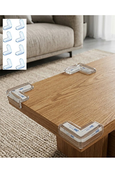 Mestore Transparent Corner Protector 8 Piece Set Child Safety Table Corner Br...