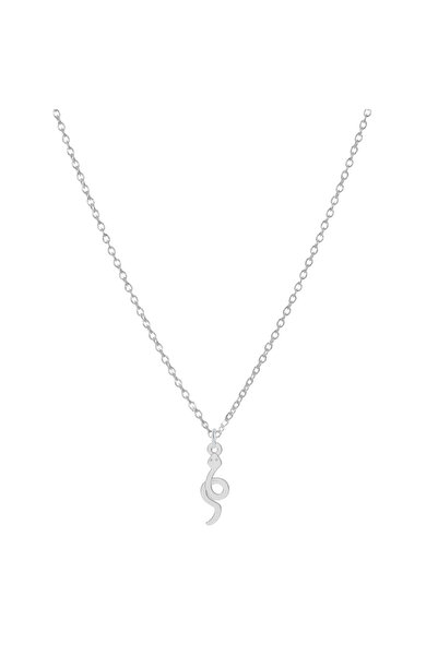 BIJUTERIA NEAGRA 925 Silver Snake Pendant Necklace