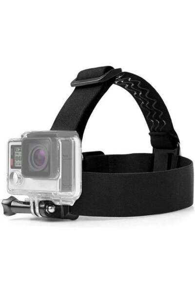 Generic حامل حزام رأس لكاميرا الحركة، قابل للتعديل، متوافق مع برغي حزام الرأس...