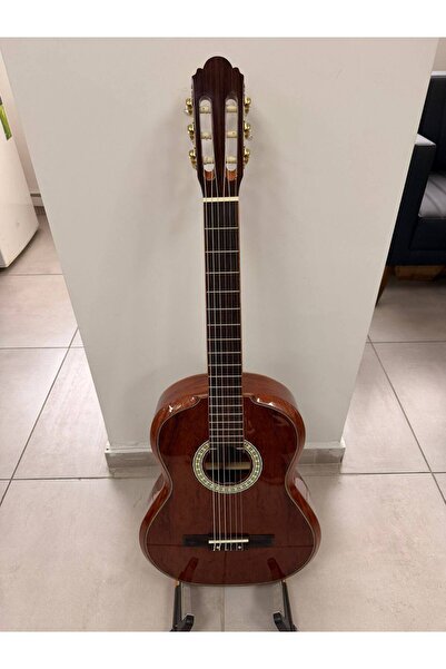 Solares üst kalite bubinga ağacı tam boy özel yapım şekilli klasik gitar kılı...