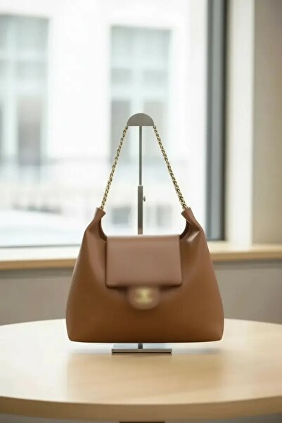 ELİTE NOVA SHOPPİNG Askilari Leather and Chain-Detail Stylish Women's Shoulde...