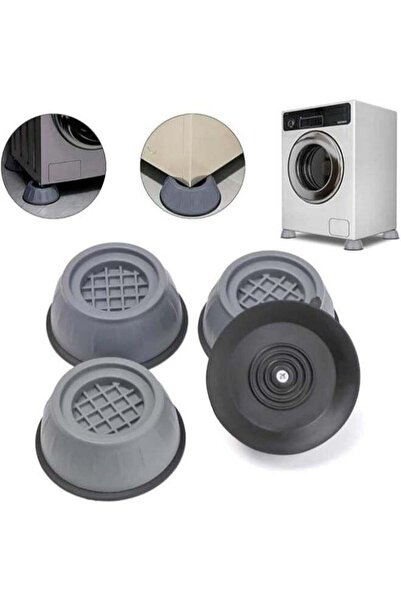 EasyLife 4 Pieces Anti Vibration And Noise Reducing Rubber Washing Machine Fe...