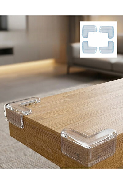 CT STONES Transparent Table Edge Protector Set of 4 Furniture Corner Protecti...