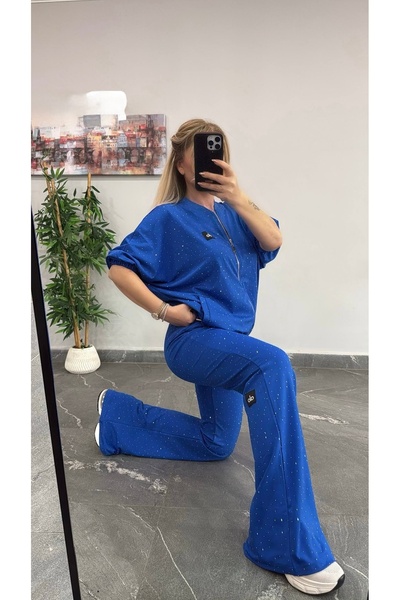 RED WOMAN FASHİON Stoned Double Set