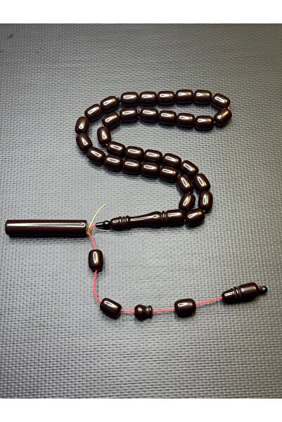 EnazStore High-Quality Pressed Amber Prayer Beads with a Blue Reflection, Mad...