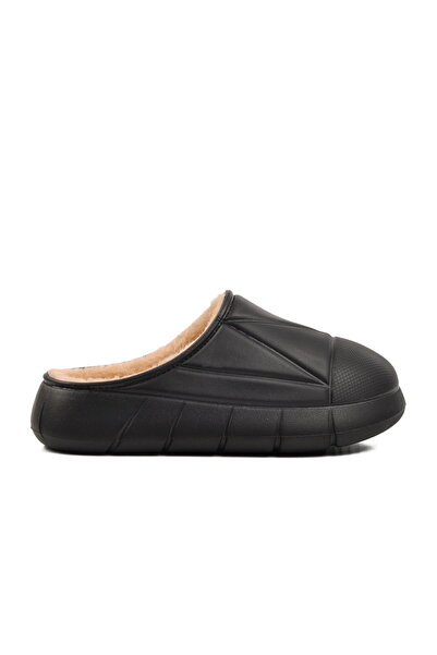 Aspor Black Polyurethane Women's House Slippers