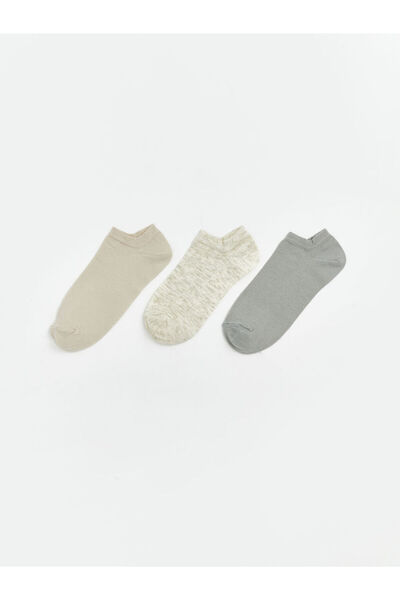 LC Waikiki Beige Women's Booties Socks 3-Piece