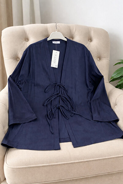 ensade Women's Cotton Gabardine Tie-Detail Jacket Hijab Daily Jacket Standard...