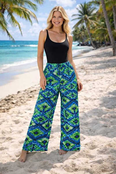 forte bella Patterned Casual Viscose Trend Pants