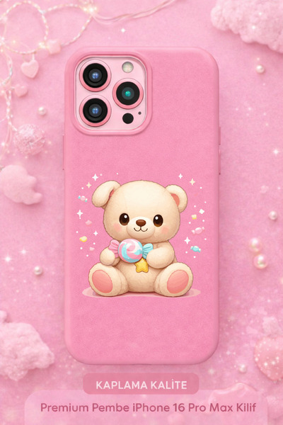 kılıfevreni حافظة هاتف آيفون 12 برو ماكس مخمل ذات سطح داخلي وردي منقوش + شاشة...