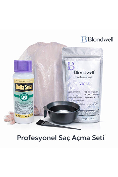 BLONDWELL PROFESYONEL SAÇ AÇMA SETİ 50 GR TOZ AÇICI