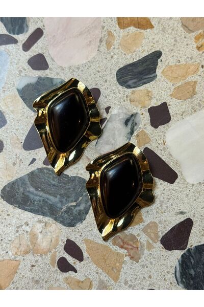 ESMECO Water Drop Asymmetric Enamel Earrings