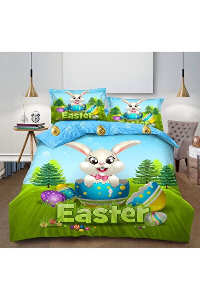 Truva Home EasterFinet Duvet Cover Set 4 Pieces - 230x250 cm, Premium Finet w...