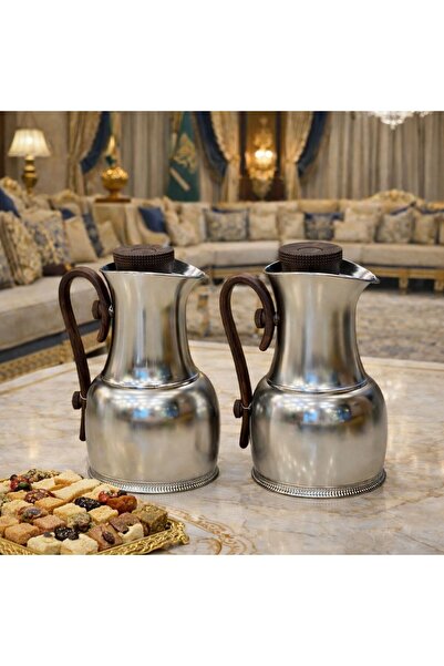 sahal aloula طقم ترامس شهد فضي مطفي 1 لتر