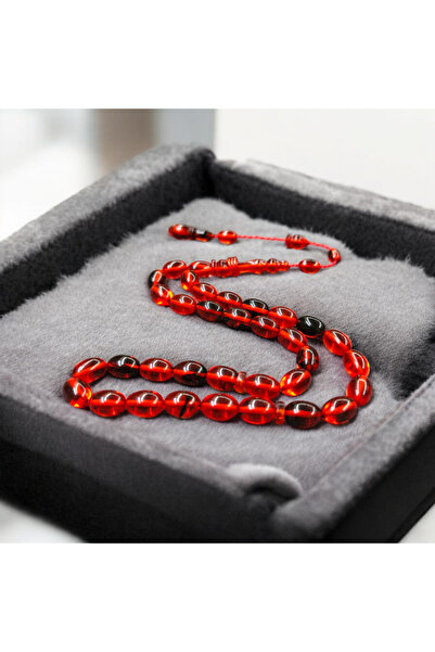 İnan Tesbih Ateşi Amber Special Color Ring Model Salih Master Made Barley Cut...