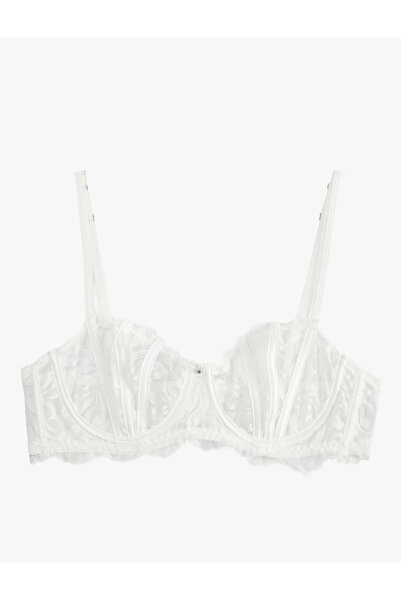 Koton Dolgusuz Balenli Dantelli Sütyen