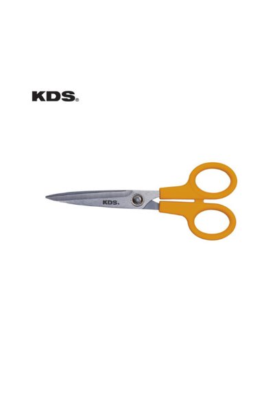 KDS SCISSORS SS 165MM – Stainless Steel Sharp & Durable Scissors (KSC-2 Yellow, Japan)