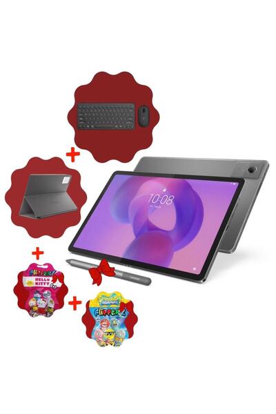 LENOVO Sim Kart Uyumlu Idea Tab 2.4Ghz 8Gb 128Gb 11inch 2.5K+Kalem+Kılıf+Klav...