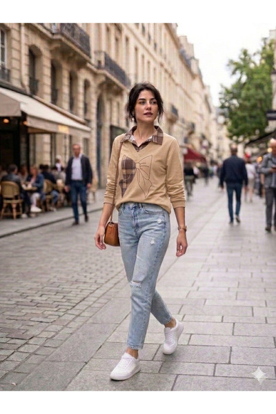 MODELİSA GÖMLEK YAKA DETAYLI SWEATSHIRT
