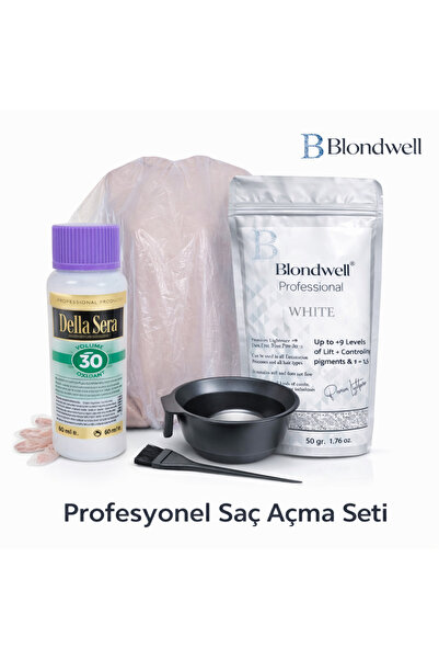 PROFESYONEL SAÇ AÇMA SETİ 50 GR (MAVİ) TOZ AÇICI