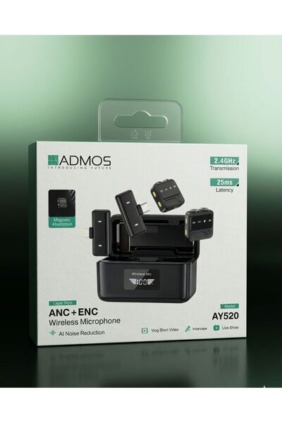 ADMOS AY520 ANC+ENC Wireless Microphone