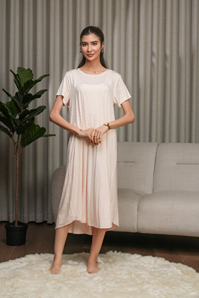 hendam Soft house dress with a small rose pattern