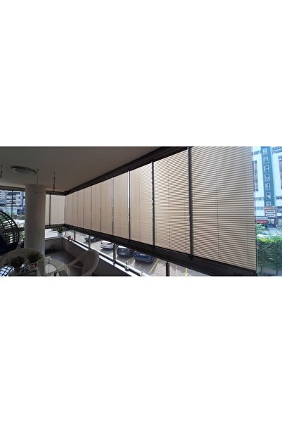 BERA PLİSEL PERDE PLİSEL PERDE BEJ - VİZON RENGİ CAM BALKON, EV, OFİS, İŞYERİ...