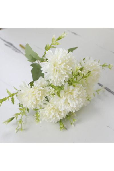 MD Aspiz Flowers باقة زهور الأقحوان الاصطناعية الفاخرة المكونة من 7 قطع 35 سم...