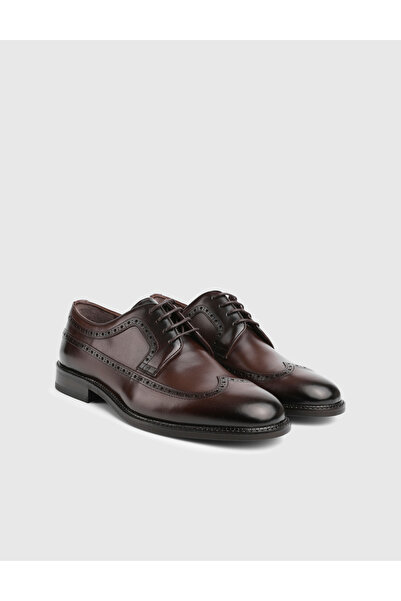 İLVİ Pieter Genuine Leather Brown Men's Classic Shoes