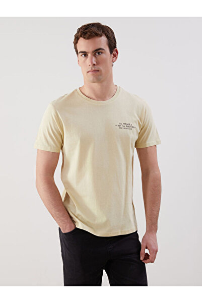 LC Waikiki RMZ GİYİM FARKIYA تي شيرت رجالي من القطن الممشط بأكمام قصيرة وياقة...