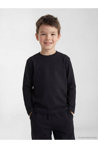 LC Waikiki Original Oval Collar Boys' T-Shirt