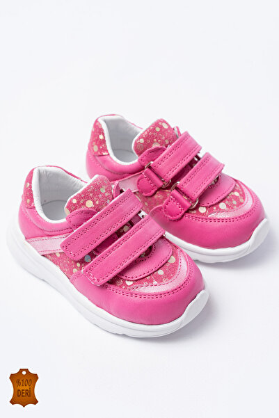 lina step piele naturală ortopedic Pantofi sport pentru fetițe cu velcro