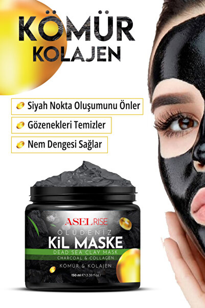 Asellrisee Collagen Ölüdeniz Kil Maskesi Leke,giderici Akne Ve Siyah Nokta Gi...