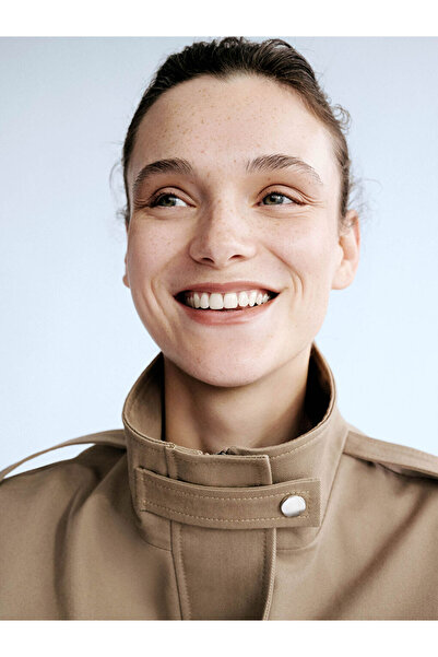 LC Waikiki High Collar Women's Gabardine Jacket