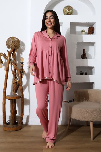 LadyMina Pijama طقم بيجامة للحوامل من Penbe بثنيات