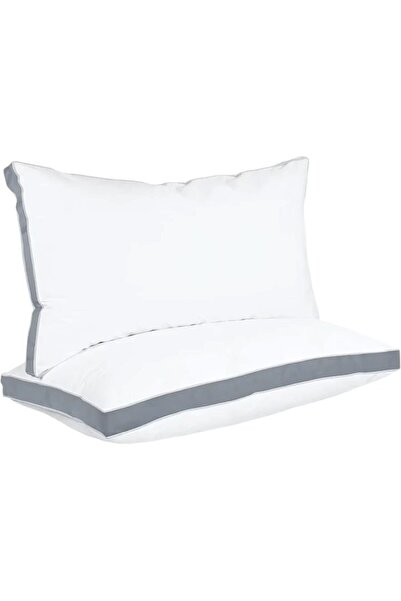 CumparaMisim Set of 2 rectangular Hotel Luxury pillows 50x70cm with siliconiz...