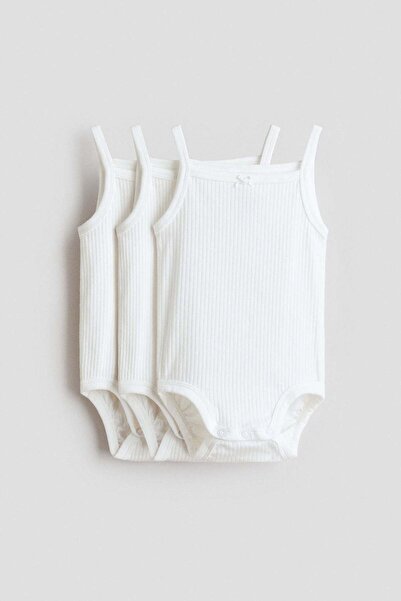 H&M 3-pack sleeveless bodysuits
