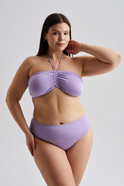 AQUAVİVA Γυναικείο Σετ Μπικίνι Μεγάλου Μεγέθους Alessia Στράπλες Λαιμόκοψη Με...