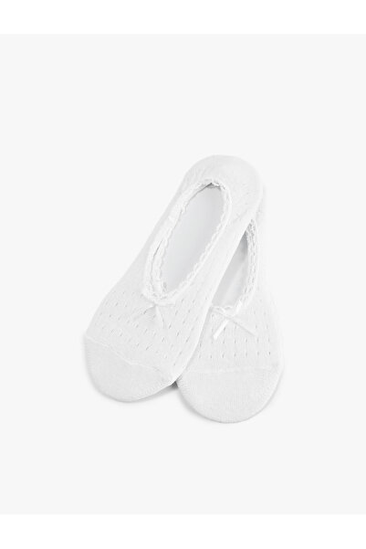 Koton Lace Set of 2 Sports Socks with Detailed Bow Decoration