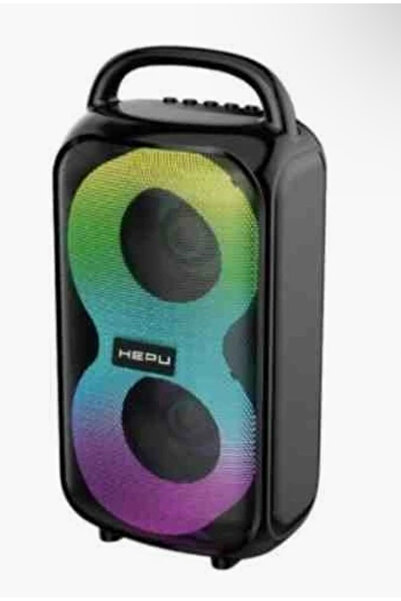 HEPU HP-983 Taşınabilir RGB Işıklı Bluetooth Partybox Hoparlör - 6W Extra Bass