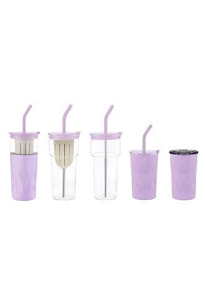 MATMEL قطعتان من كوب ماي بوتل 5 في 1 مع مصاصة