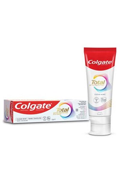Colgate 4 قطع معجون أسنان توتال بالنعناع للتنظيف 75 مل