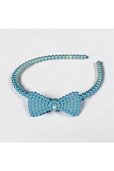Zey-Al Bead Embellished F Bow Detail Hair Crown – Stylish Hair Accessory for ...