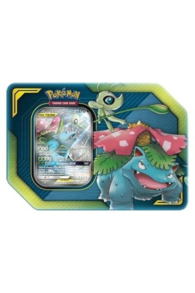 Pokemon Cutii Tag Team: Celebi & Venusaur GX Tin