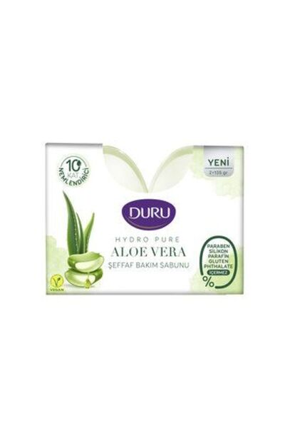 Duru 2 Pieces Hydropure Aloevera Transparent Care Soap 2X135 g