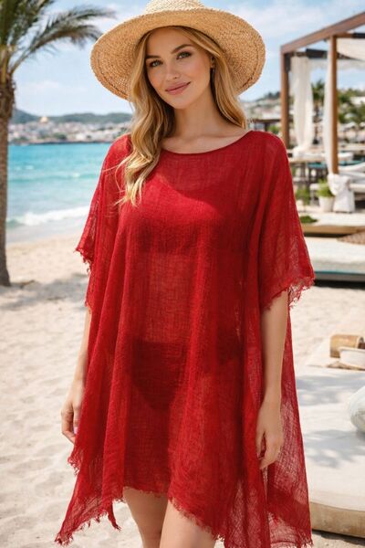 MARBERRY Red Beach Dress Women's Pareo