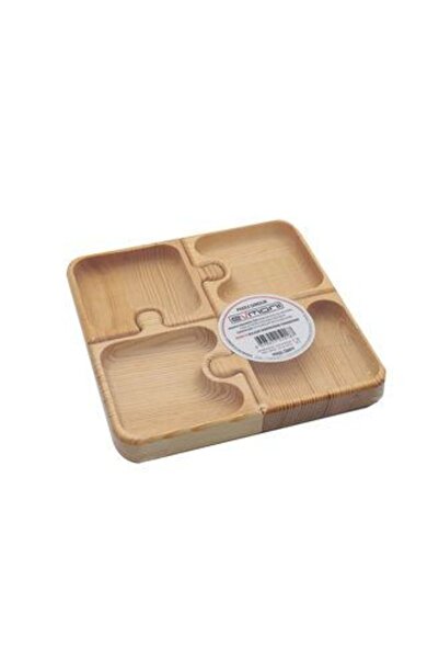 Evmoni 3 قطع من أطباق البسكويت على شكل لغز بأربع عيون