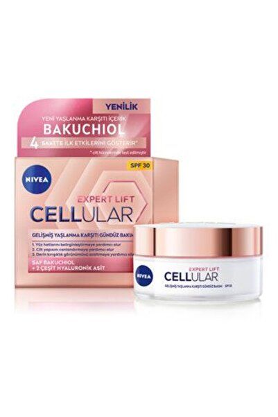 NIVEA 4 Pieces Cellular Expert Lift Pure Bakuchiol and Hyaluronic Day Cream 50ml