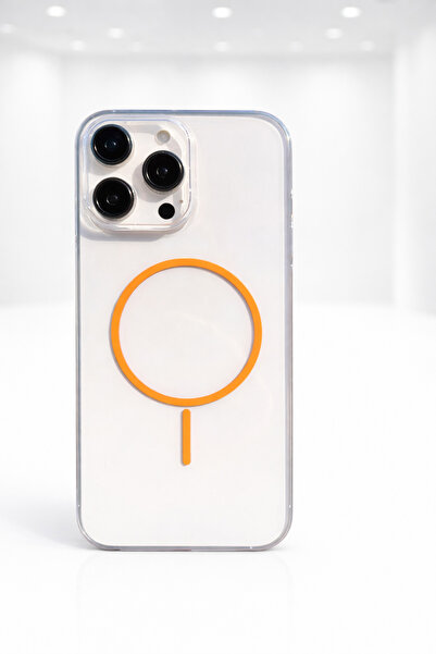 Slim Design No Yellow Color MegSafe Transparent Phone Case for İPHONE 15 PRO ONLY