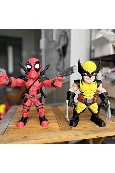 Suelo Butik Deadpool vs. Wolwerine Özel Tasarım Koleksiyonluk Karakter Figür ...